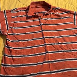 Haggar Sueded Orange Polo Shirt